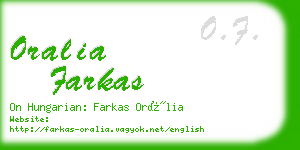 oralia farkas business card
